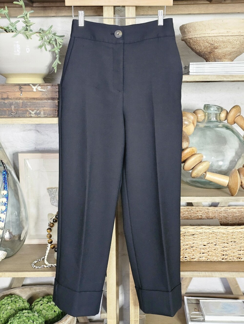 Sezane Damon Ankle-length Trousers Black Size 36 - Picture 16 of 16